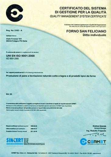 Certificato Cermet